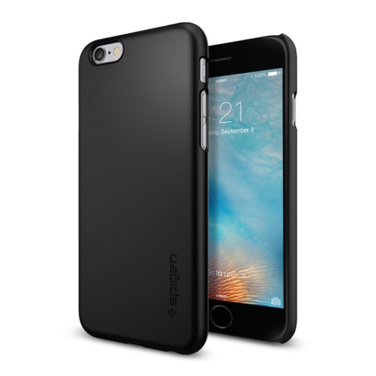 Чохол SGP Case Thin Fit Series Black for iPhone 6/6S - ціна, характеристики, відгуки, розстрочка, фото 1