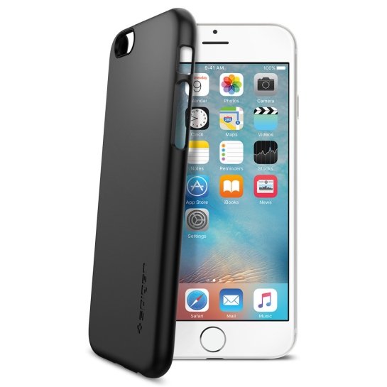Чехол SGP Case Thin Fit Series Black for iPhone 6/6S - цена, характеристики, отзывы, рассрочка, фото 2