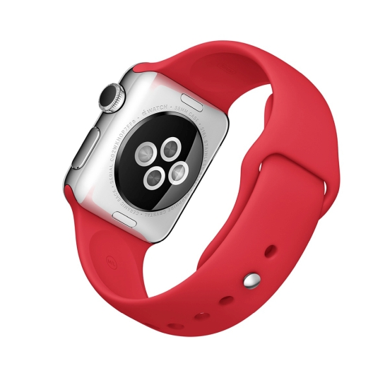 Смарт Часы Apple Watch Sport 38mm Silver Aluminum Case with Red Sport Band  - цена, характеристики, отзывы, рассрочка, фото 4