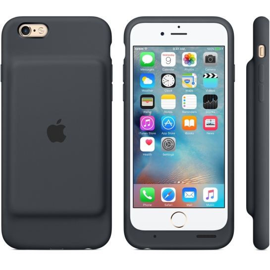 Чехол Apple Smart Battery Case for iPhone 6/6S Charcoal Gray - цена, характеристики, отзывы, рассрочка, фото 2