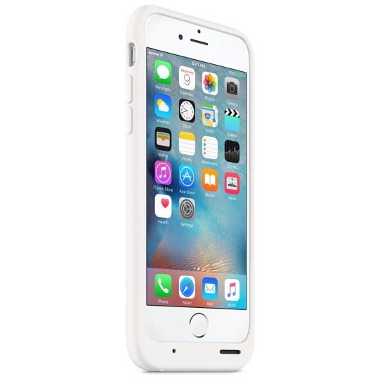 Чохол Apple Smart Battery Case for iPhone 6/6S White - ціна, характеристики, відгуки, розстрочка, фото 7