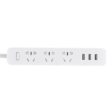 Удлинитель Xiaomi Mi Power Strip 3 Socket/3 USB White - цена, характеристики, отзывы, рассрочка, фото 1