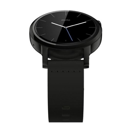 Смарт часы Motorola Moto 360 2nd Generation Smartwatch 42mm Stainless Steel with Black Leather Strap - цена, характеристики, отзывы, рассрочка, фото 3