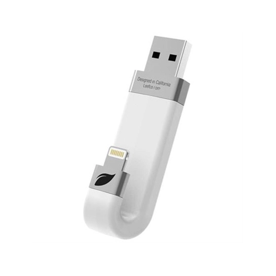 Зовнішній накопичувач USB-Flash 2.0/Lightning 64 Gb Leef iBridge White