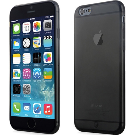 Чехол Baseus Simple Multi Protective Transparent TPU Case for iPhone 6 Plus/6S Plus Black* - цена, характеристики, отзывы, рассрочка, фото 1