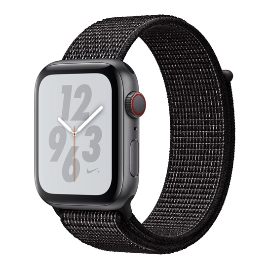 Смарт-годинник Apple Watch Series 4 Nike+ LTE 44mm Space Gray Aluminum Case with Black Sport - Дисконт - цена, характеристики, отзывы, рассрочка, фото 1