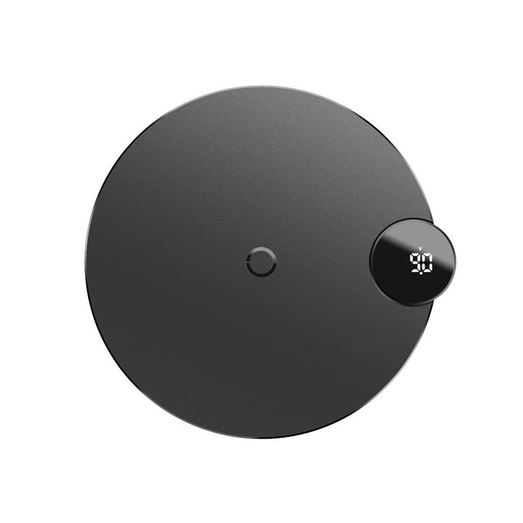 Беспроводное зарядное устройство Baseus Digtal LED Display Wireless Charger Black