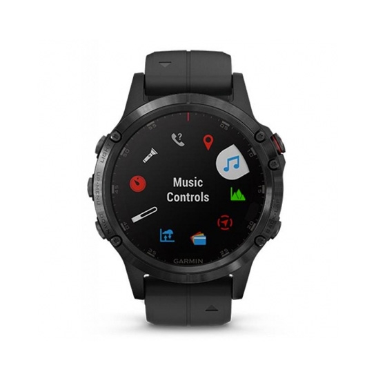Спортивные часы Garmin Fenix 5 Plus Sapphire Black with Black Silicone - цена, характеристики, отзывы, рассрочка, фото 2