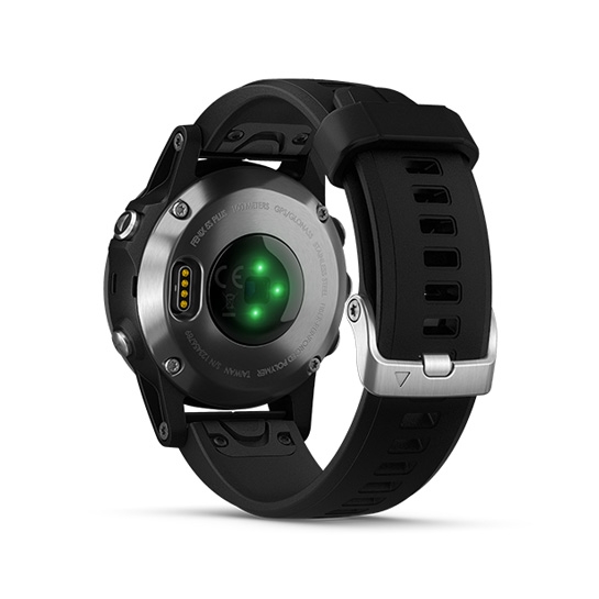 Спортивний годинник Garmin Fenix 5 Plus Silver with Black Silicone - ціна, характеристики, відгуки, розстрочка, фото 4
