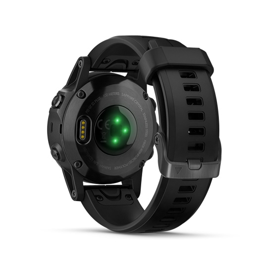 Спортивний годинник Garmin Fenix 5S Plus Sapphire Black with Black Silicone - ціна, характеристики, відгуки, розстрочка, фото 5