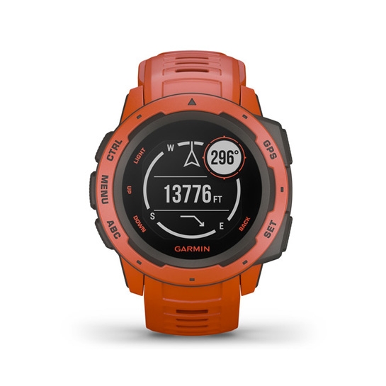 Спортивний годинник Garmin Instinct Flame Red - ціна, характеристики, відгуки, розстрочка, фото 2
