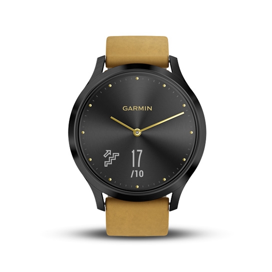 Спортивний годинник Garmin Vivomove HR Premium Black/Tan Regular Black - ціна, характеристики, відгуки, розстрочка, фото 2