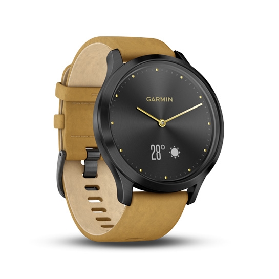 Спортивные часы Garmin Vivomove HR Premium Black/Tan Regular Black - цена, характеристики, отзывы, рассрочка, фото 3