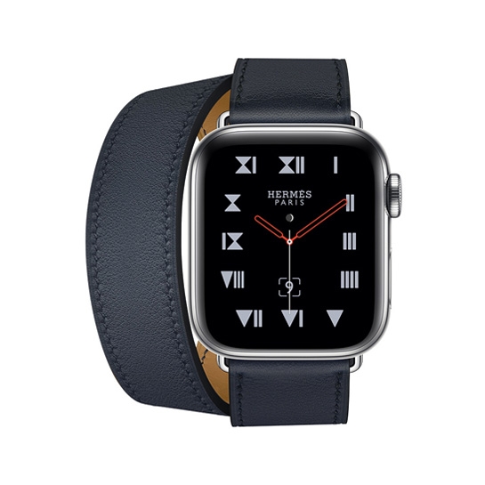 Смарт-часы Apple Watch Hermes Series 4+LTE 40mm Stainless Steel Case with Bleu Indigo Swift Leather - цена, характеристики, отзывы, рассрочка, фото 4