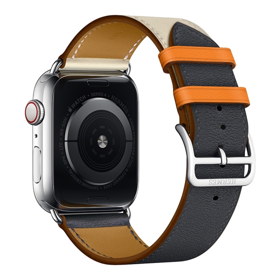 Смарт-часы Apple Watch Hermes Series 4+LTE 44mm Stainless Steel Case with Indigo/Craie Swift Leather - цена, характеристики, отзывы, рассрочка, фото 4