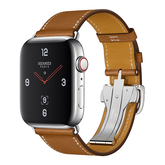 Смарт-часы Apple Watch Hermes Series 4+LTE 44mm Stainless Steel Case with Leather Deployment Buckle - цена, характеристики, отзывы, рассрочка, фото 1
