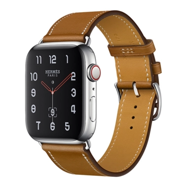 Смарт-часы Apple Watch Hermes Series 4 + LTE 44mm Stainless Steel Case with Fauve Barenia Leather - цена, характеристики, отзывы, рассрочка, фото 1