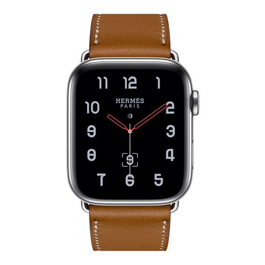 Смарт-годинник Apple Watch Hermes Series 4 + LTE 44mm Stainless Steel Case with Fauve Barenia Leather - ціна, характеристики, відгуки, розстрочка, фото 2