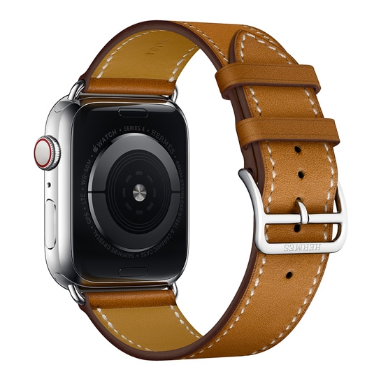 Смарт-годинник Apple Watch Hermes Series 4 + LTE 44mm Stainless Steel Case with Fauve Barenia Leather - ціна, характеристики, відгуки, розстрочка, фото 4