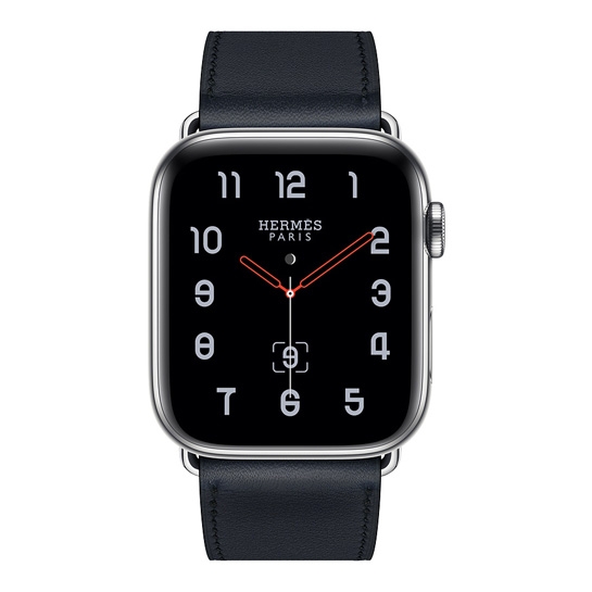 Смарт-годинник Apple Watch Hermes Series 4+LTE 44mm Stainless Steel Case with Bleu Indigo Swift Leather - ціна, характеристики, відгуки, розстрочка, фото 4