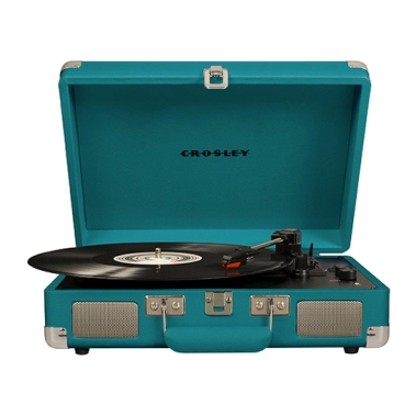 Виниловый проигрыватель Crosley Cruiser Deluxe Bluetooth Suitcase Turntable Teal - цена, характеристики, отзывы, рассрочка, фото 1