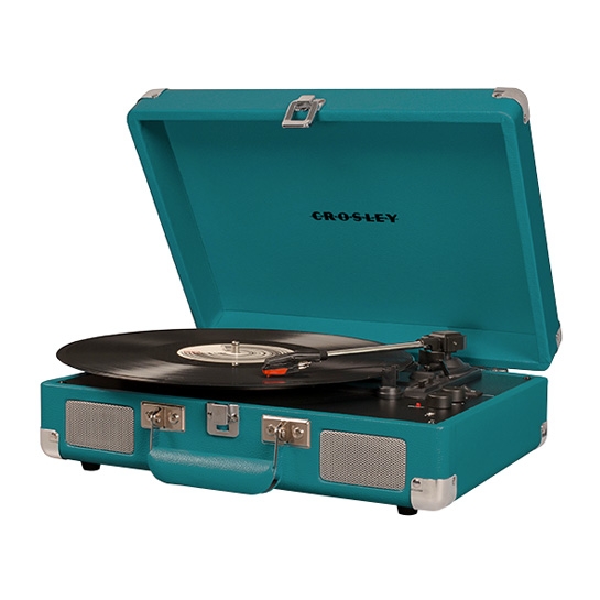 Виниловый проигрыватель Crosley Cruiser Deluxe Bluetooth Suitcase Turntable Teal - цена, характеристики, отзывы, рассрочка, фото 2