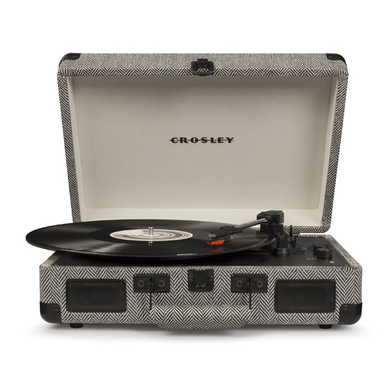 Виниловый проигрыватель Crosley Cruiser Deluxe Bluetooth Suitcase Turntable Herringbone - ціна, характеристики, відгуки, розстрочка, фото 1