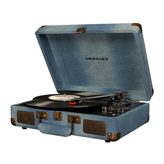 Виниловый проигрыватель Crosley Cruiser Deluxe Bluetooth Suitcase Turntable Denim - цена, характеристики, отзывы, рассрочка, фото 2