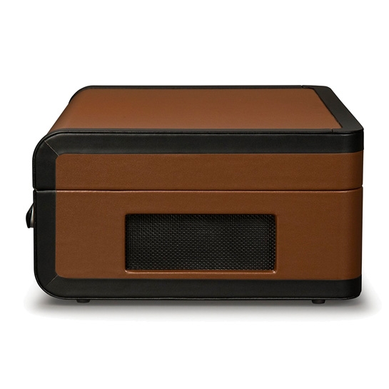 Виниловый проигрыватель Crosley Portfolio Portable Brown - цена, характеристики, отзывы, рассрочка, фото 4