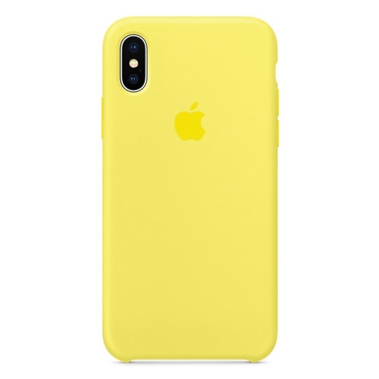 Чохол Apple Silicone Case for iPhone X Lemonade - ціна, характеристики, відгуки, розстрочка, фото 1