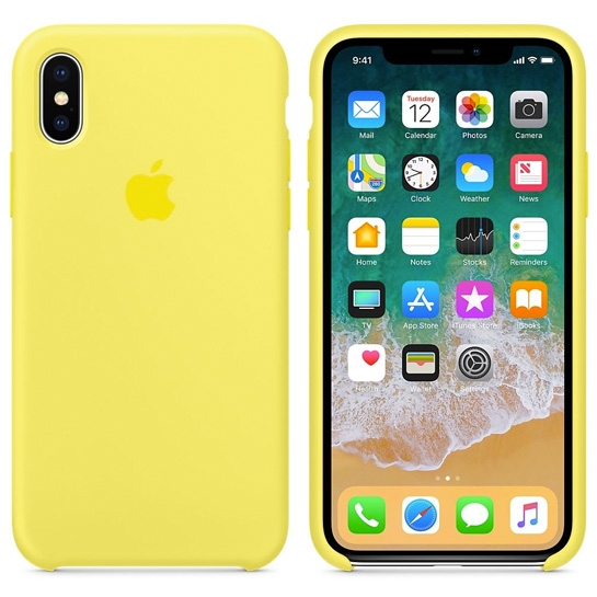 Чохол Apple Silicone Case for iPhone X Lemonade - ціна, характеристики, відгуки, розстрочка, фото 2