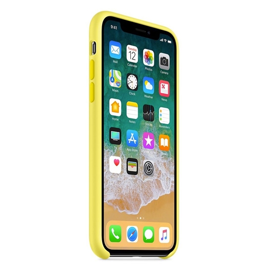 Чехол Apple Silicone Case for iPhone X Lemonade - цена, характеристики, отзывы, рассрочка, фото 3