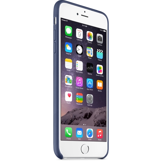 Чехол Apple Leather Case for iPhone 6 Plus Midnight Blue - цена, характеристики, отзывы, рассрочка, фото 6