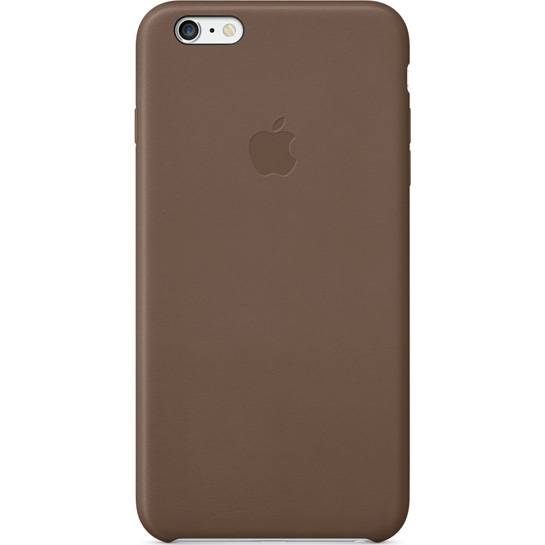 Чехол Apple Leather Case for iPhone 6 Plus Olive Brown - цена, характеристики, отзывы, рассрочка, фото 1