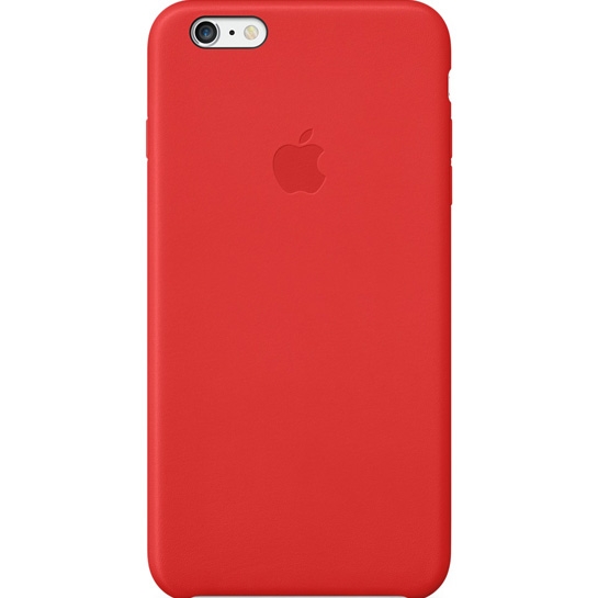 Чехол Apple Leather Case for iPhone 6 Plus Red - цена, характеристики, отзывы, рассрочка, фото 1