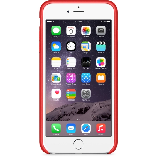 Чохол Apple Leather Case for iPhone 6 Plus Red - ціна, характеристики, відгуки, розстрочка, фото 3
