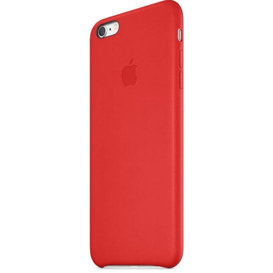 Чехол Apple Leather Case for iPhone 6 Plus Red - цена, характеристики, отзывы, рассрочка, фото 4