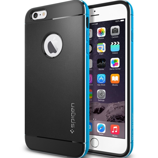 Чохол SGP Case Neo Hybrid Metal Series Metal Blue for iPhone 6 Plus * - ціна, характеристики, відгуки, розстрочка, фото 1