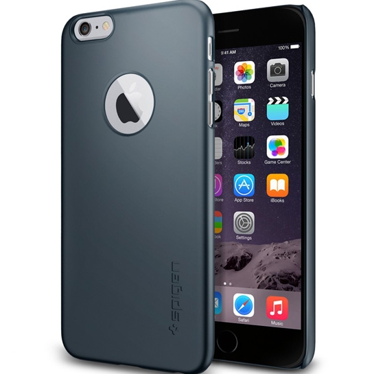 Чехол SGP Case Thin Fit A Metal Slate for iPhone 6 Plus * - цена, характеристики, отзывы, рассрочка, фото 1