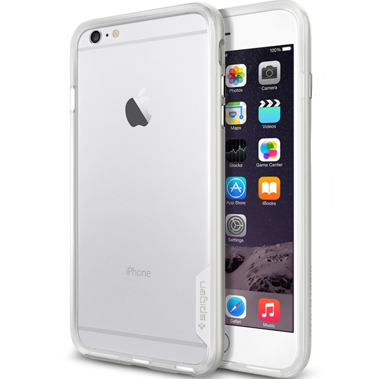 Чохол SGP Case Neo Hybrid EX Satin Silver for iPhone 6 Plus * - ціна, характеристики, відгуки, розстрочка, фото 1