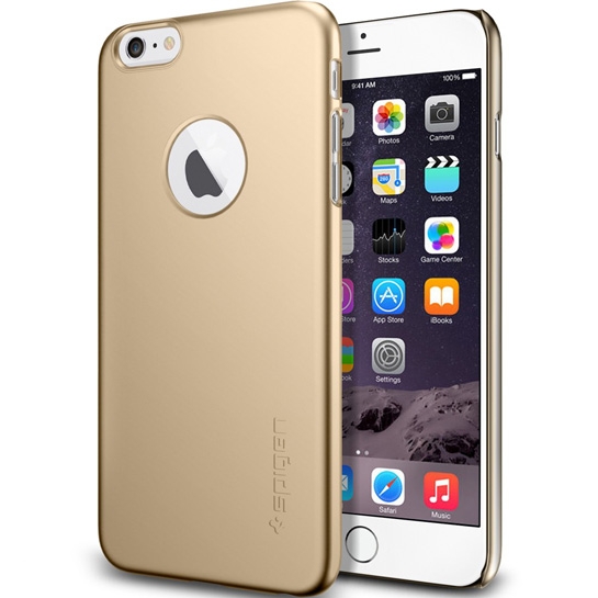 Чехол SGP Case Thin Fit A Champagne Gold for iPhone 6 Plus * - цена, характеристики, отзывы, рассрочка, фото 1