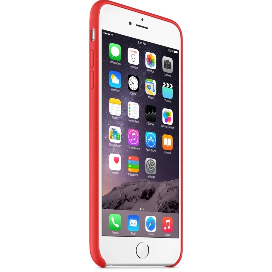 Чехол Apple Leather Case for iPhone 6 Red * - цена, характеристики, отзывы, рассрочка, фото 6