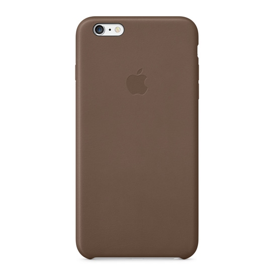 Чехол Apple Leather Case for iPhone 6 Olive Brown - цена, характеристики, отзывы, рассрочка, фото 1