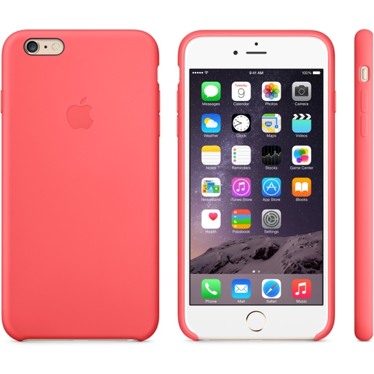 Чехол Apple Silicone Case for iPhone 6 Plus Pink - цена, характеристики, отзывы, рассрочка, фото 2