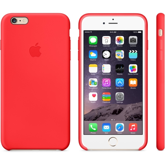Чехол Apple Silicone Case for iPhone 6 Plus Red - цена, характеристики, отзывы, рассрочка, фото 2