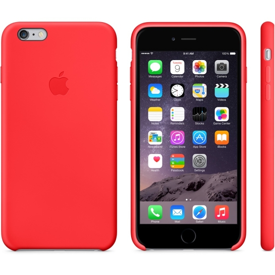 Чехол Apple Silicone Case for iPhone 6 Plus Red - цена, характеристики, отзывы, рассрочка, фото 3