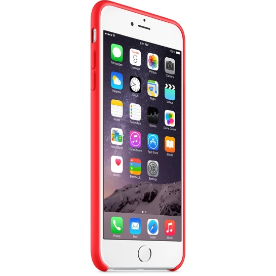 Чохол Apple Silicone Case for iPhone 6 Plus Red - ціна, характеристики, відгуки, розстрочка, фото 7