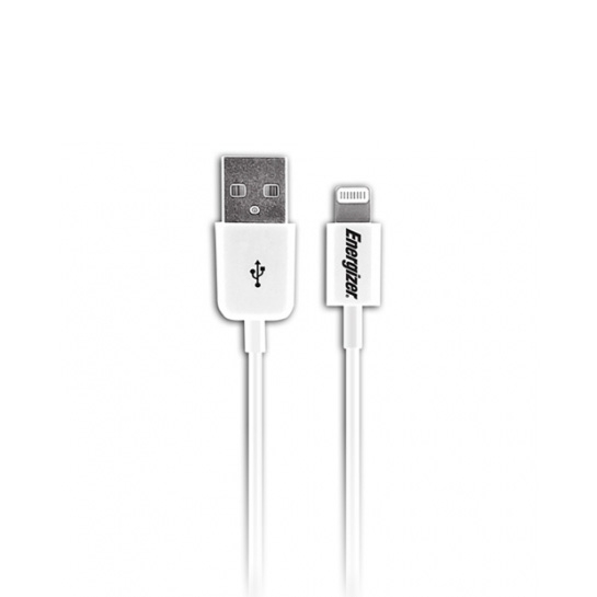 Кабель Energizer Lightning to USB Cable White * - ціна, характеристики, відгуки, розстрочка, фото 1