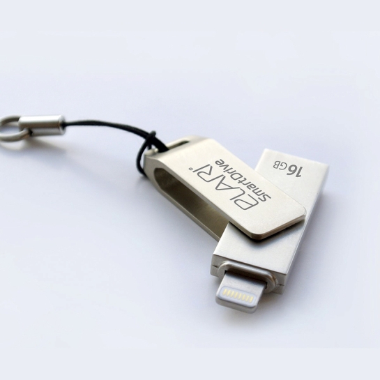 Внешний накопитель USB-Flash/Lightning 16 Gb Elari SmartDrive Silver - цена, характеристики, отзывы, рассрочка, фото 3
