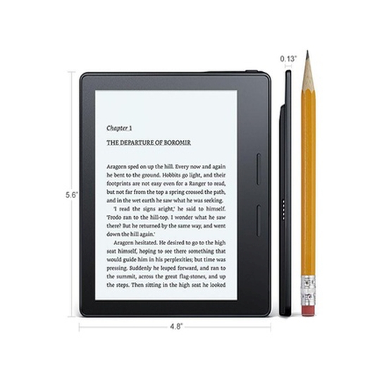 Электронная книга Amazon Kindle Oasis with Leather Charging Cover Black - цена, характеристики, отзывы, рассрочка, фото 2